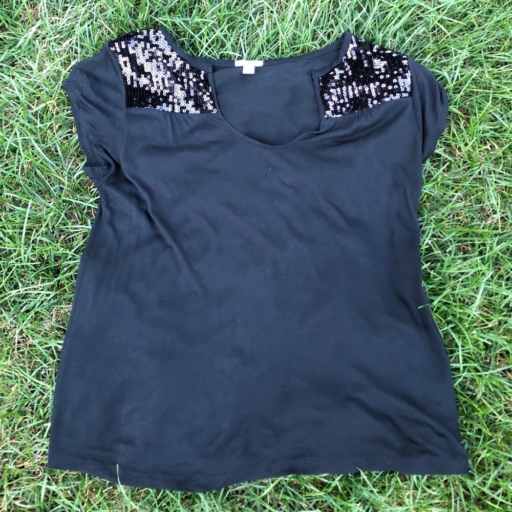 Old navy black sequin top